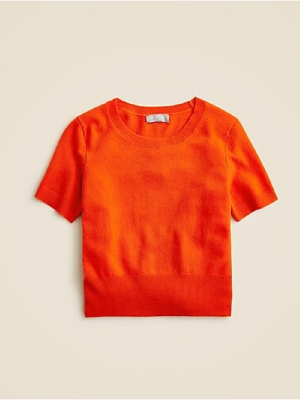 J. Crew Cashmere Shrunken T Shirt Aperitif Red Size M NWOT